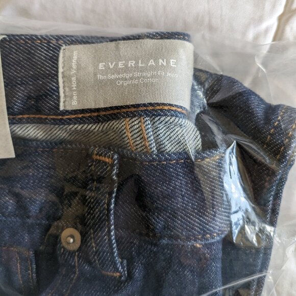 Everlane The Selvedge Straight Fit Jean Indigo Rinse size 28x32 NWT - Picture 3 of 5